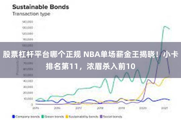 股票杠杆平台哪个正规 NBA单场薪金王揭晓！小卡排名第11，浓眉杀入前10