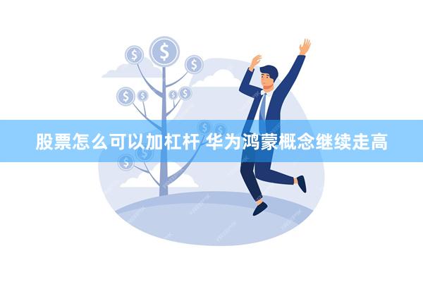 股票怎么可以加杠杆 华为鸿蒙概念继续走高