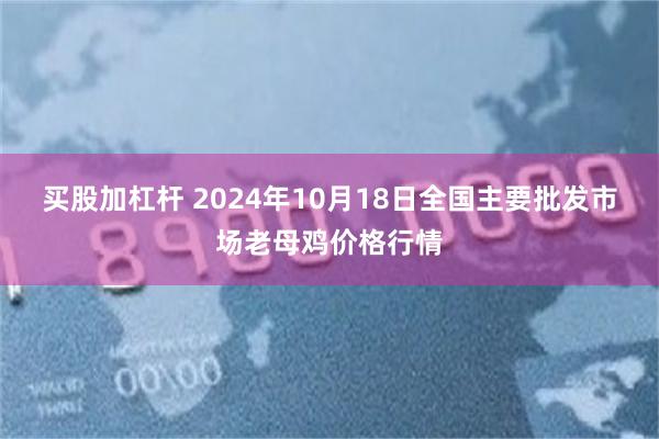 买股加杠杆 2024年10月18日全国主要批发市场老母鸡价格行情