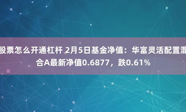 股票怎么开通杠杆 2月5日基金净值：华富灵活配置混合A最新净值0.6877，跌0.61%